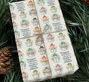 Sarcastic Christmas Wrapping Paper | Funny Holiday Gift Wrap | Snowman Gag Wrapping Paper | White Elephant Wrap | Novelty Wrapping Paper