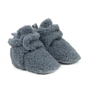 Sherpa Snap Booties Grey