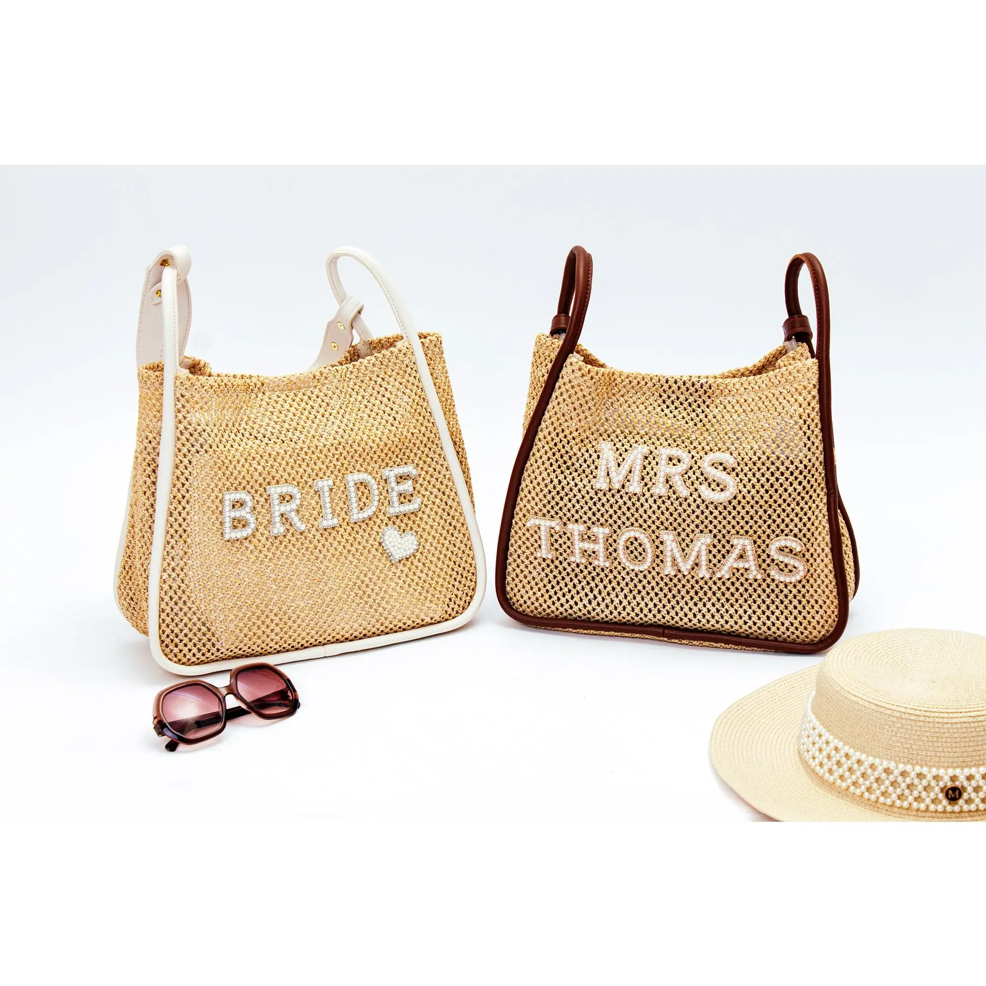 Customized Mrs Bride Beach Bag