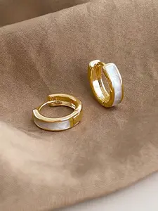 Stylish Geometric Copper Earrings for Women, Fashionable Earrings, Minimalist and Luxurious Everyday Wear, Elegant Accessories