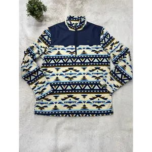 Roper Outerwear  Cr Navy Aztec Print Micro Fleece
