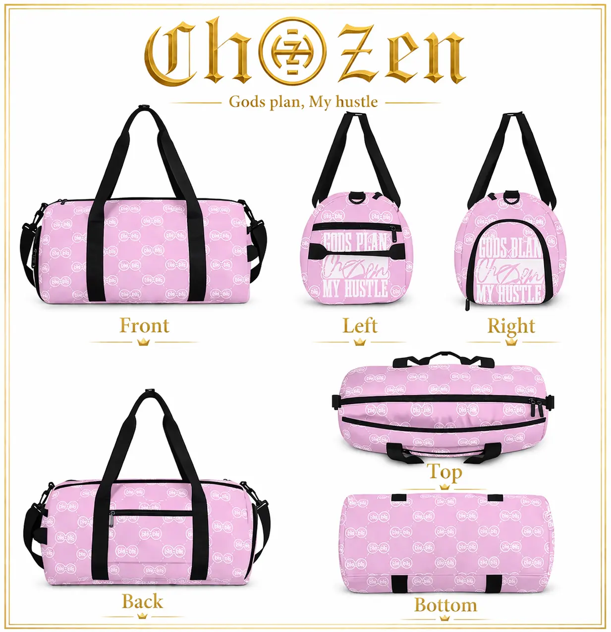 ChoZen “God’s Plan My Hustle” Duffle Bag