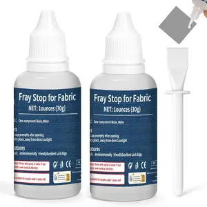 2 oz (60g) Clear Washable Anti Fray Stop for Fabric Prevents Fraying and Unraveling for Sewing Craft Quilting Embroidery