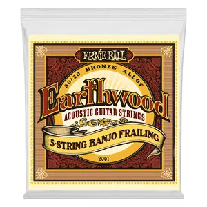 Ernie Ball 2061 Earthwood 5-String Banjo 80/20 Bronze Acoustic Strings