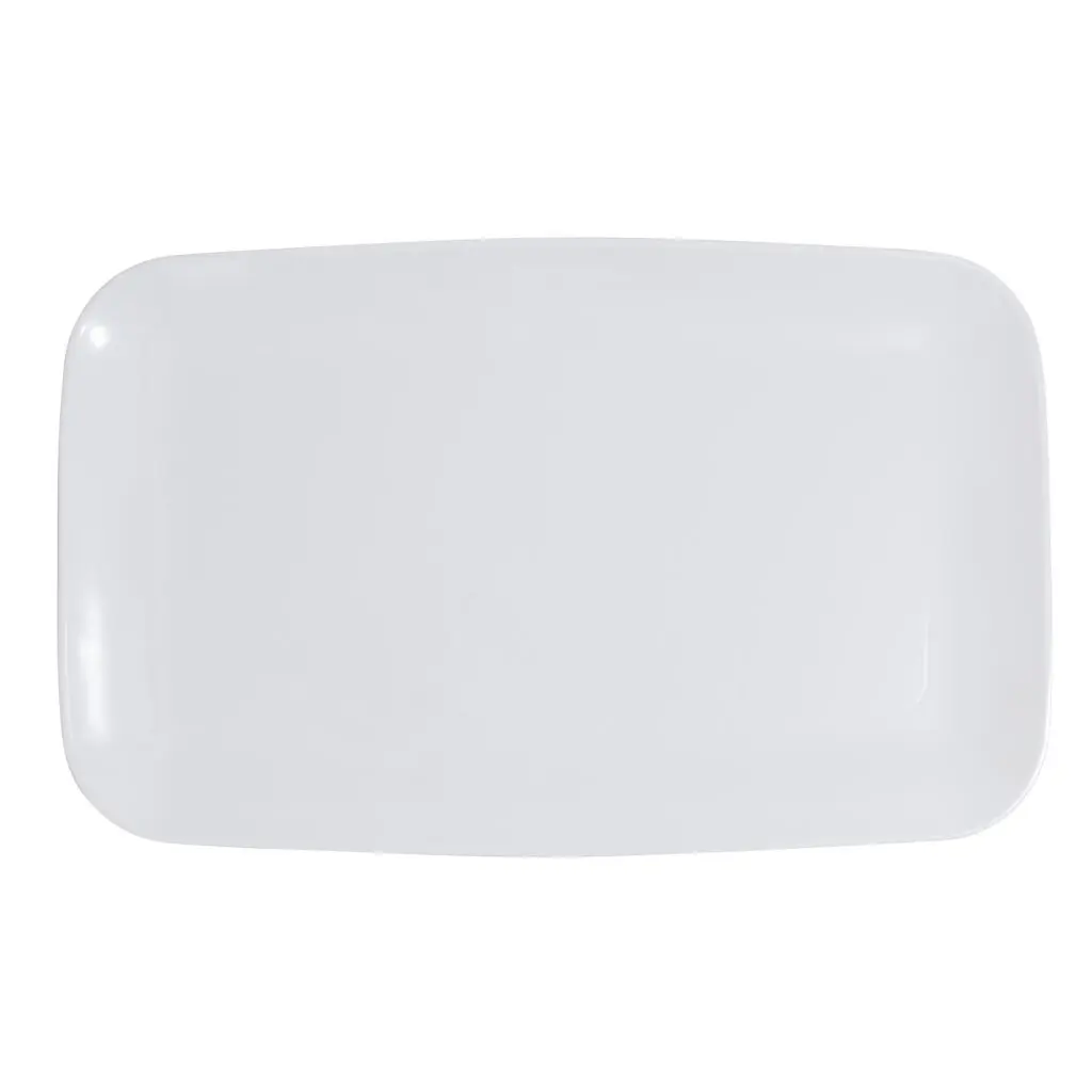 18" x 11" Organic White Rectangle Serving Dish - 2 Pack