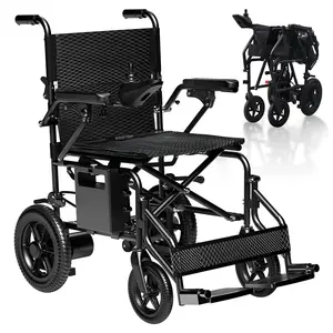 [2026 Upgrade]  Electric Wheelchair for Adults, 15+ Miles Longer Range Power Wheelchair, Foldable Electric Wheelchairs Lightweight, All Terrain Motorized Wheelchair for Seniors Portable