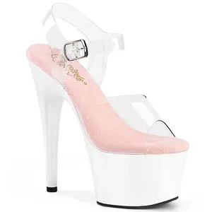 Pleaser Women's Adore-708 High-Heel Platform Ankle Strap Sandal, Platform Heels for Women