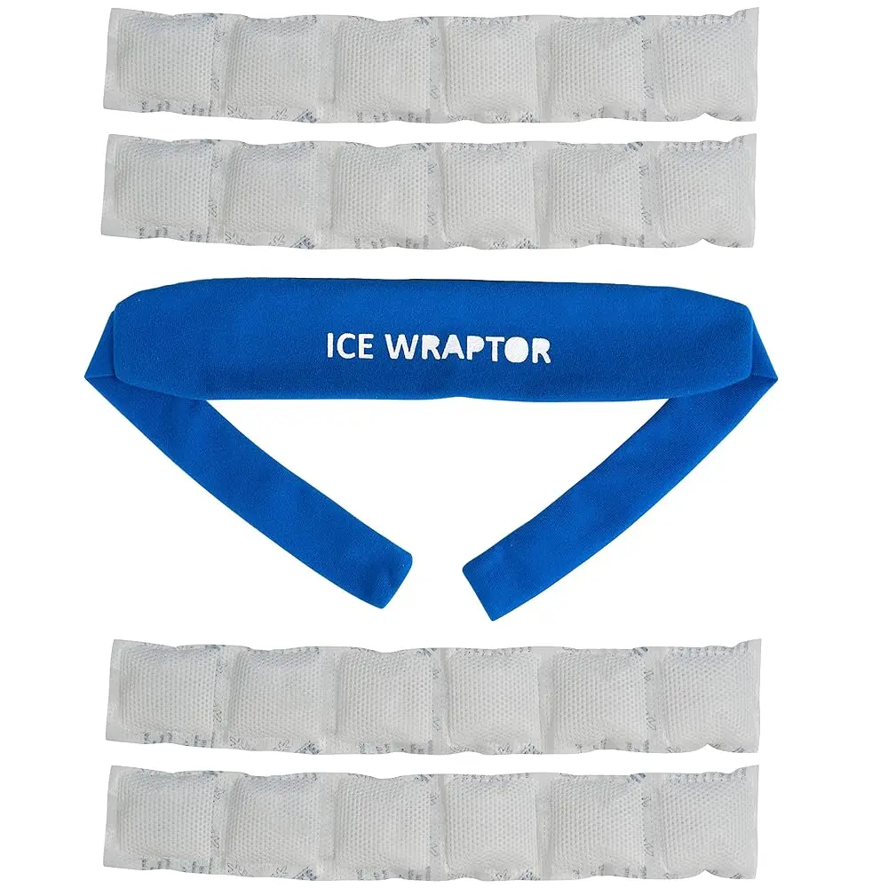 Ice Wraptor Cooling Bandana for Pain Relief: Portable Ice Therapy with Reusable Inserts