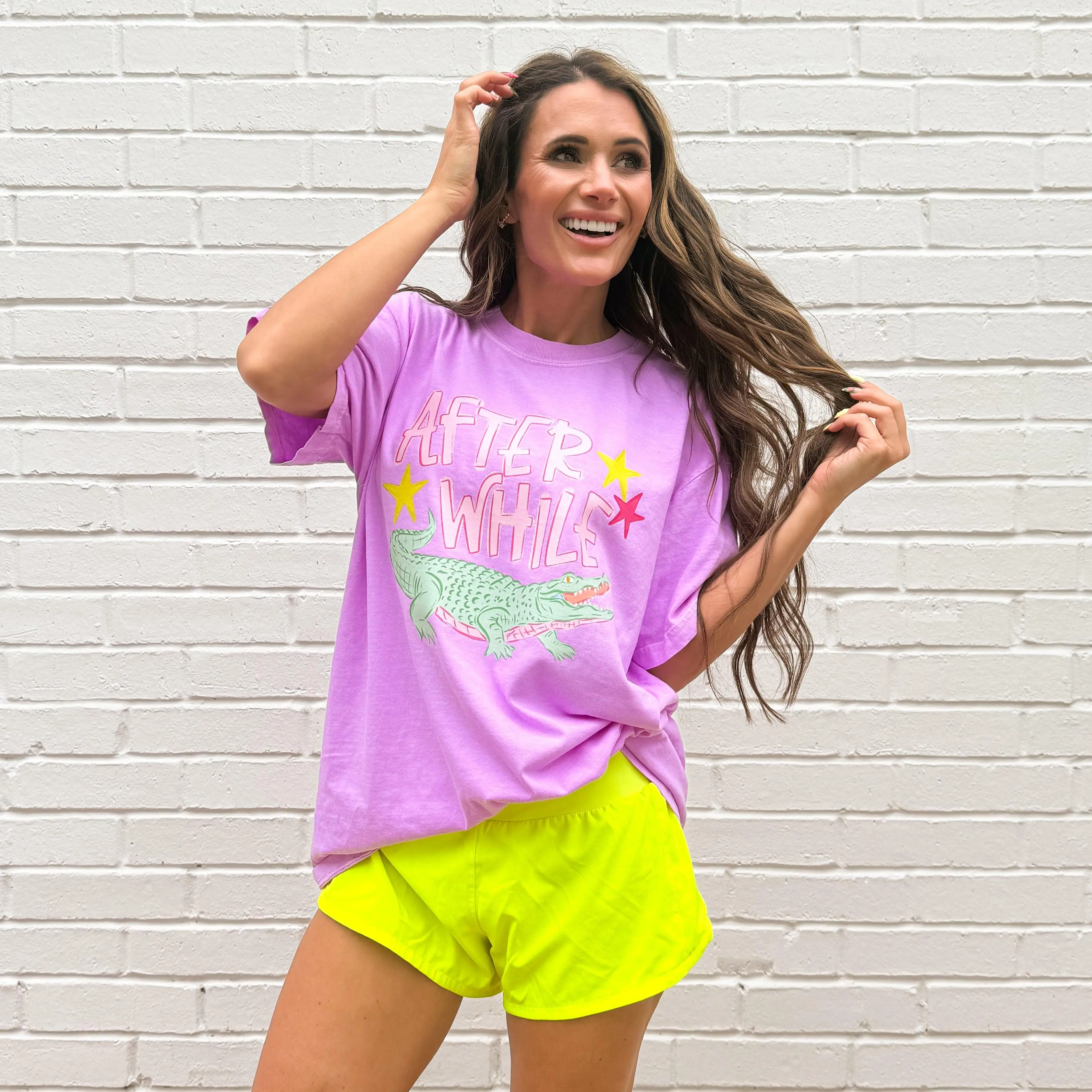 After While Crocodile, Trending, Catch Phrase, Respect The Locals, Girly, Boutique Tshirt