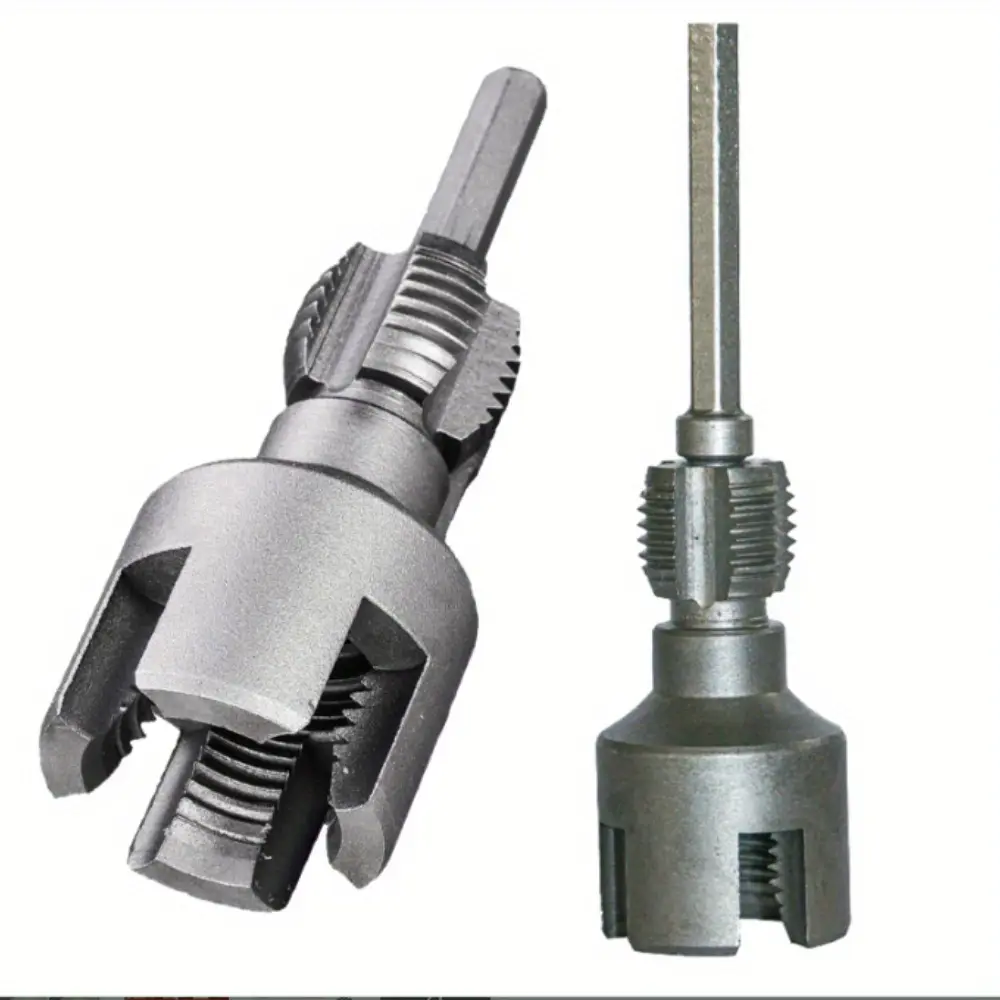 2PCs Pipe Thread Cutting & Re-Opening Tool Kit, Internal & External Pipe Tap Hand Tools
