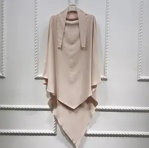 muslim single layer plain scarf khimar （Nidah）MS082#