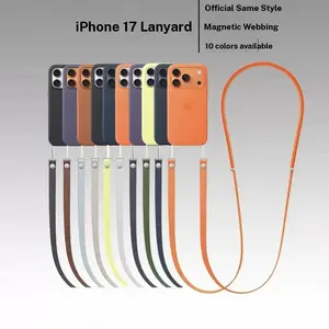 Nylon Braided Magnetic Phone Strap, Quick Release Button, Magnet Attachment, Anti-Loss Phone Lanyard, Durable and Secure, Phone Accessory