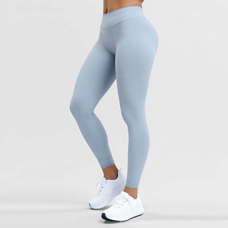 Women's High Waist Buttery Soft Ankle Length Yoga Leggings - Nylon Blend, Tummy Control, 4-Way Stretch, Seamless, Slim Fit, Sculpt Workout Pants for Universal Sport, Gym, Loungewear