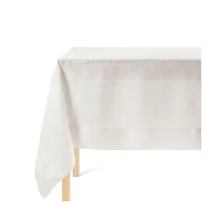 over&back 100%-Linen Woven Tablecloth - MachineWashable