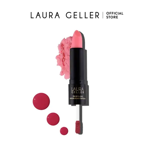 Laura Geller Prep-n-Go Lip Scrub and Tint Duo with Avocado, Pomegranate and Raspberry