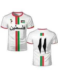 2025 New Palestine Football T-shirts Summer  Men's And Women Palestinian Jersey Gaza Kid's Tees Gifts Wholesale Unisex T Shirt Football Uniform