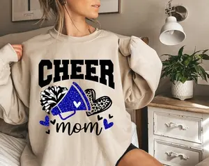 Cheer Mom Royal Blue Hoodie and Sweatshirts, Cheer Gift