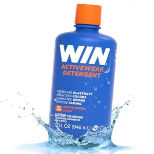 WIN Activewear Detergent - Active Fresh - 32oz Bottle - Sports Detergent for Sweaty Workout Clothes and Team Uniforms