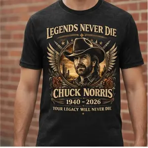 Chuck Norris Never Die Shirt, Chuck Norris Memorial Shirt, Chuck Norris Tribute Shirt, RIP Chuck Norris 1940-2026, Gift for Chuck Norris Fan