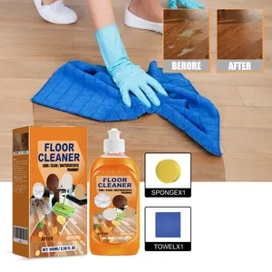 Multipurpose Concentrated Floor Cleaner Liquid, Lemon Scent Hardwood Tile Vinyl Floor Cleaning Solution, Removes Stain Grime Restores Shine for All Home Flooring Surfaces