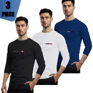 NO More Outfit Stress! 3-Piece Men's Clothing Set | Includes Long Sleeve & Casual Graphic Tee | Look Stylish for Dates & Outdoors long sleeve t-shirt