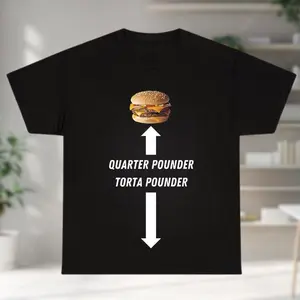 100% Cotton Tee Torta Pounder Tee Meme T-shirt, Gift for Pets Lovers, Meme Shirts, Ironic Tee, Parody Gifts, Unisex Tee For Him and Her Men's Breathable T-Shirt with Look
