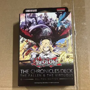 Konami YUGIOH THE CHRONICLES DECK: THE FALLEN & THE VIRTUOUS ALL-FOIL EDITION Trading Card Game English Edition