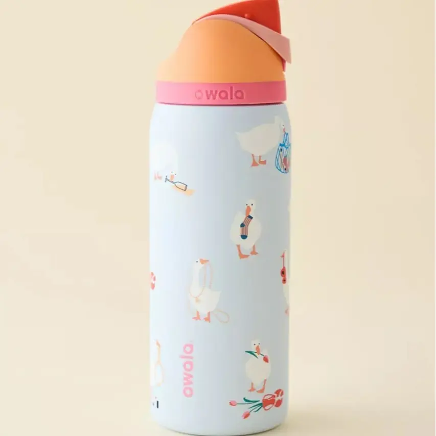 [Limited deal] Owala Silly Goose 32oz Freesip Stainless Steel Water Bottle, Suitable For Travel, Daily Use, Gift For Her