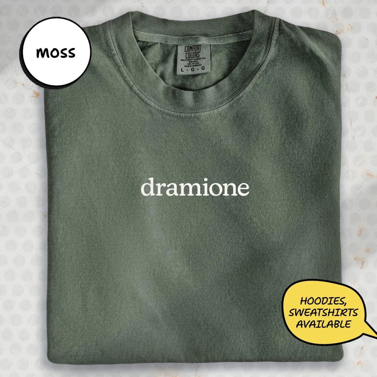 Comfort Color Dramione Manacled Bookish Graphic Tee, Malfoy Hermione Fan Shirt, Lightweight Feel, Moves with You, Simple Look, Easy to Match
