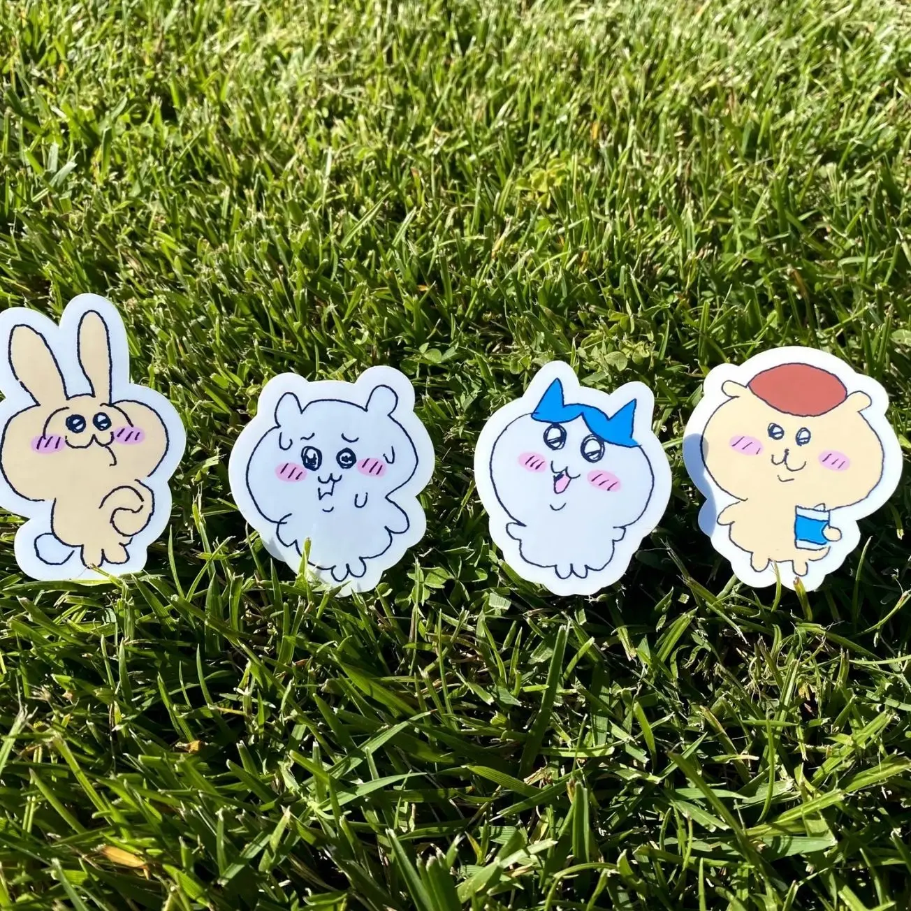 4 ops Chiikawa Cutest 2 Inch Stickers