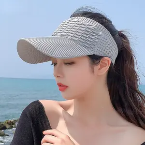 Empty top hat Female Korean version Spring and summer outdoor sports cap Roof-free student sun hat Shade sun protection hat
