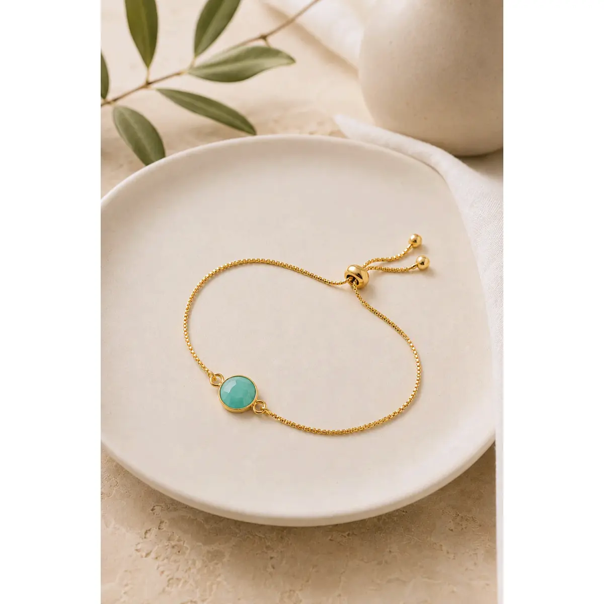 Adjustable Gemstone Bracelet