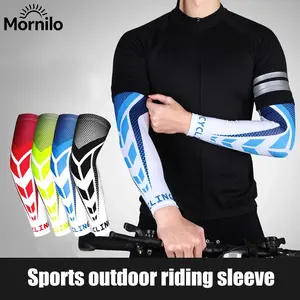 1 Pair/4 Pairs Ice Silk Cooling Arm Sleeves, UPF 50+ UV Protection Breathable Quick Dry Compression Arm Covers, Non Slip Seamless Sun Guards for Cycling Running Golf Driving Tattoo Cover Up for Men Women