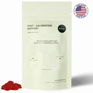 b.Ready Post Party Relief Gummies | Better Mornings After Drinking, Rapid Recovery, Liver Detox| Hangover Energy Support w/ Prickly Pear, Milk Thistle, Calcium D-Glucarate, Kudzu, Licorice Vegan Vitamin Healthcare Supplement Dietary Fitness Edible Natural