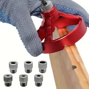 Center Positioning Pin Fixture 5-10mm Drill Hole Guide, Vertical Slant Hole Jig, Woodworking Fine Woodwork Positioning Tool
