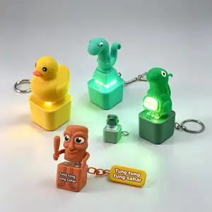 2026 USB Rechargeable Keychain Stress Relief Toy, Colorful Lights, Fun and Portable, Lightweight Keychain, Keyboard Sensory Anxiety Reliever