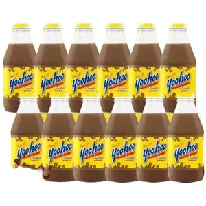 YooHoo Chocolate Drink, Shake It, Chocolate Milk | 15.5oz Glass Bottle (12 Pack)