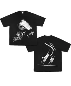 Michael Jackson Tee, Unisex tShirt, Pop tShirt, Pop Tee, Music Fans Shirt, Michael Jackson Merch Gift for Him Gift For Her, Y2K Womenswear Graphic Tee Top Crewneck Apparel