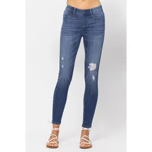 Judy Blue Destroyed Pull-On Jeggings