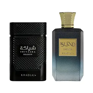 Khadlaj 2 Piece Bundle for Unisex (3.4 Ounce, Shiyaaka Shadow Eau de Parfum Spray + 3.4 Ounce, Island Dreams Extrait de Parfum Spray)