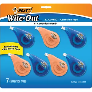 BIC® Wite-Out® Brand EZ Correct® Correction Tape, White, 7 Pack BIC® Wite-Out® Brand EZ Correct® Correction Tape, White, 7 Pack