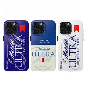 Michelob Ultra Light Drink Can Two-In-One Phone Case Durable, Shock-Absorbing, and Trendy Protection iPhone17 16, 15, 14, 13, 12 11 Plus, Pro, Max, and Samsung S26-22 Perfect Birthday Gift for Friends