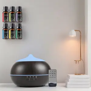 Essential Oil Diffuser 18.6oz, Ultrasonic Aromatherapy Diffuser Mist Humidifiers, Humidifier With 8 Color Lights, 4 Timer Setting, Auto Shut-Off, Office Home Bedroom Living, Large Room