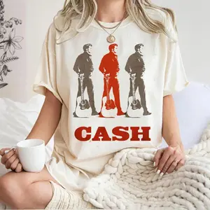Johnny Cash Graphic Tee - The Ballad of Johnny & June Shirt, Prison Years Tour Aesthetic, TikTok Viral Outfit