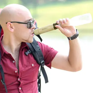 Lightweight Water Purifier Straw for Group Camping & Family Emergency Preparedness
