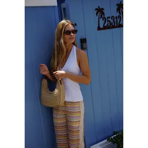 Raffia Hobo Bag