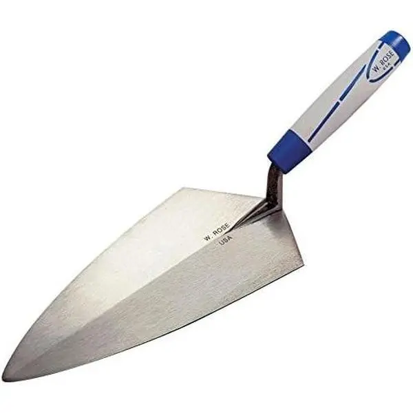 RO110-12SH 12-Inch Philadelphia Brick Trowel - ProForm® Soft Grip Handle, Hand Polished Square Heel, for Concrete Block Construction