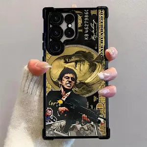 Hot Fashion Film Scarface Phone Case Compatible with for samsung for galaxy S25 S24 S23 S22 S21 FE Ultra Plus 4G 5G, Shockproof Transparent Soft Back Cover.