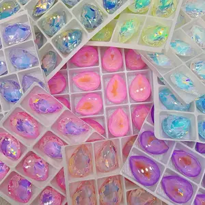 Live Pick Link Colorful K9 Crystal for Crafting and Jewelry Making