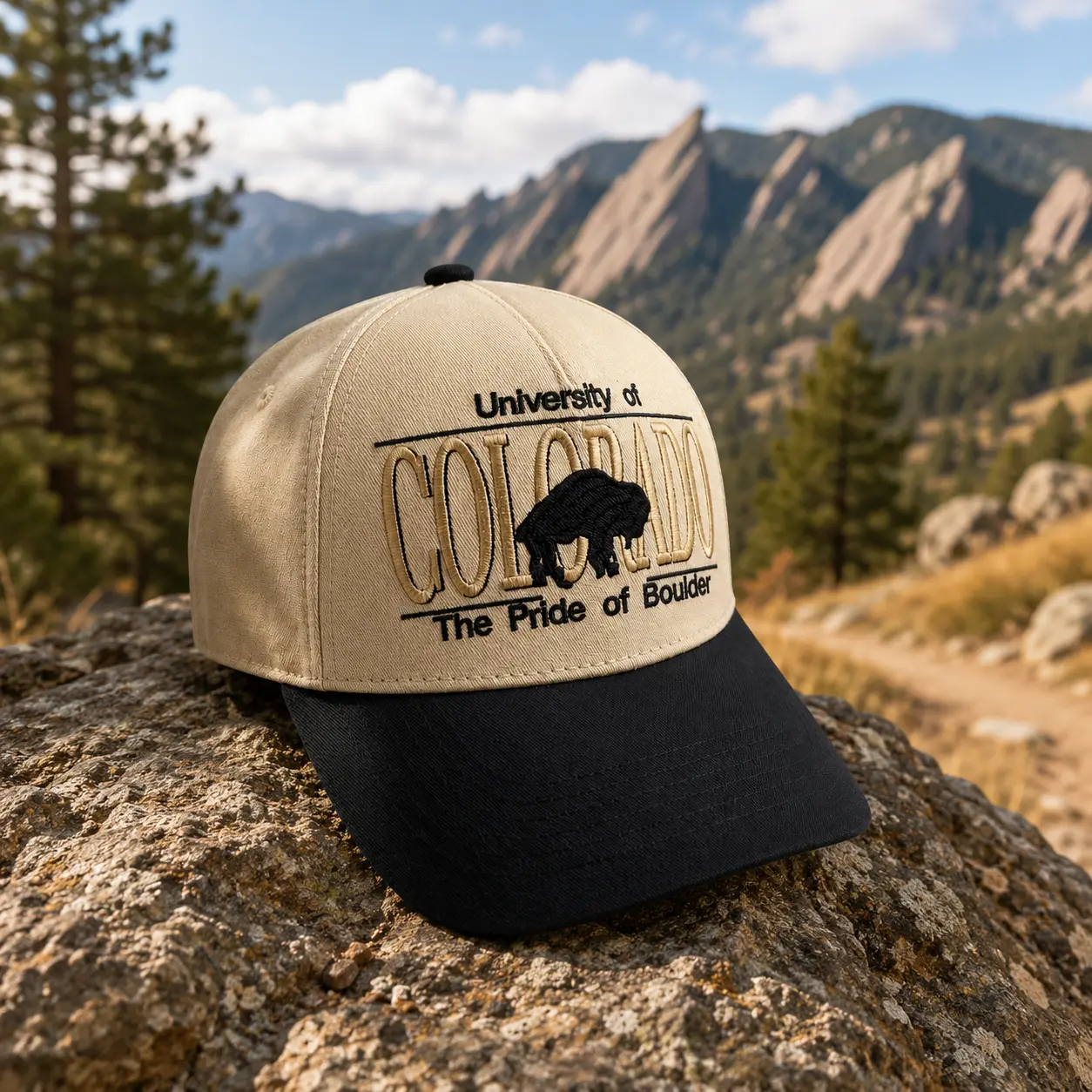 90s Vintage Colorado Snapback Hat, University of Colorado Buffalo Embroidered Cap,Retro Trucker Style ,Streetwear Baseball Hat,Gift for Him